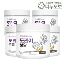 도라지 가루 국산 100%, 180gX5병, 5개