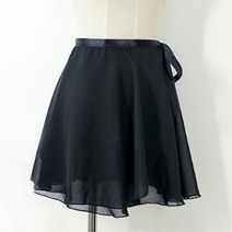 성인 발레 튜튜 쉬폰 스커트 복 2type 비침없는 발레리나 치마 랩스커트 발레복