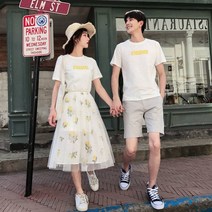 커플시밀러룩 휴양지 커플룩 웨딩 촬영 시밀러룩 캐쥬얼 제주도커플룩 XXXL까지 2 9