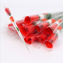 키알리 장미 조화 한송이 장미꽃 포장 20P