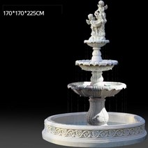 천사 분수대 야외 분수 석재 실내 인공 폭포 대형 공원 조경, N_170cmX170cmX225cm외순환