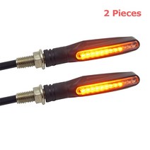 12V 범용 오토바이 점멸 led 방향 지시등 깜박이 가와사키 z750 z800 야마하 Mt07 mt09 ktm exc, 01 2 Pieces