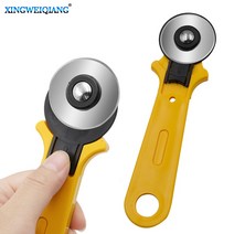 원단재단기 45mm 패치 워크 롤러 휠 라운드 나이프 천 절단 나이프 가죽 공예 원형 컷 로터리 커터 블레이드 diy 바느질 도구 154, 없음