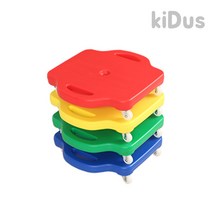 키더스 스쿠터 4개 1세트 유아체육 보드 릴레이 경주 협동놀이 유아체육교구