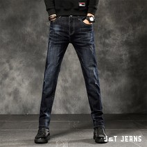 제이앤티 슬림핏 체커 스판 청바지