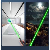 USB 충전식 초강력 레이저 포인터 모던한 디자인, 럭키레드 밝은레드라이트메탈질감[1팩]