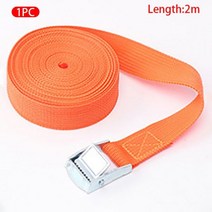 노끈 2M 장력 로프 수하물 고정 스트랩 카고 루프 랙 래싱 래칫 타이 벨트 버클 수납 정, 02 2m orange