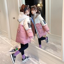 세븐스타 NW0041 여아 키즈 주니어 초등학생 고퀄 미디 롱 다운패딩 웰론 솜혼방 코트 재킷 자켓 점퍼 경량 방한 아우터 데일리룩