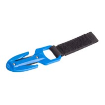 스쿠버 다이빙 칼 양면 다이빙 케이블 라인 로프 커터 blade with sheath bag 스노클링 안전 비상 절단 도구 blade, 파란색, 03 Blue