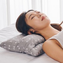 모비딕타운 경추목베개 메밀베개 숙면 수면 거북목 일자목 목디스크, 바이오비드폼 그레이칼라