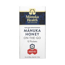 마누카헬스 뉴질랜드 마누카 휴대용 꿀 나혼산 박재범꿀 허니 MGO 100+ 12팩