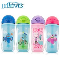 닥터브라운 애니멀 빨대컵 300ml, 그린