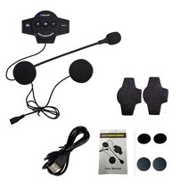 오토바이블루투스 헬멧블루투스 이어폰 키트4.0 모토 핸즈프리 통화 키트 스테레오 오토바이 헤드셋 간섭, 01 Black