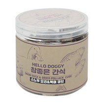 더 케이 펫 참좋은간식 스노우 오리 앤 북어 큐브 150g 2개입
