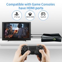 포터블모니터 11.6 인치 휴대용 모니터 HD IPS lcd 디스플레이 1080P 게이밍 PS4 스위치 VGA HDMI 10.1 컴, 03 11.6-1366x768