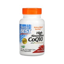 닥터스베스트 코큐텐 코큐10 바이오페린 고흡수 CoQ10 600mg 베지캡슐 60정, 200mg/180정, 1개