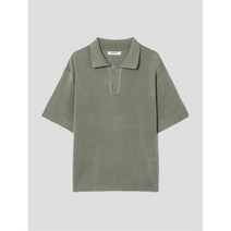 에잇세컨즈 반팔 칼라 니트 카키 423351FY1H