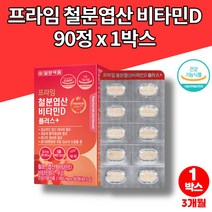 코스트코 아기 어린이 유아 초등 키즈 중학생 고등학생 20대 30대 철분제 푸마르산제일철 철분 비타민d 엽산, 1박스