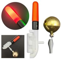 낚시 전자 막대 야광 스틱 벨 폴 라이트 LED CR425 배터리 이동식 방수 플로트 야간 바위 1 세트, Round Red, CHINA
