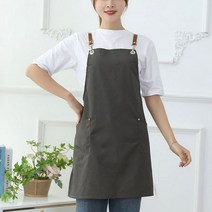주니픽 주니픽 심플 바리스타 카페 앞치마 (5959716), 상세설명 참조, 그레이
