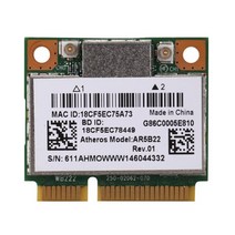 라우터 모뎀 네트워크카드 AR5B22 2.45GHz 듀얼 밴드 Wifi 카드 802.11Ac 블루투스 4.0 무선 WLAN 카드 레노버 Y400 Y500 Y410P S215 U3, as pic