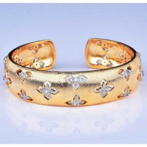 패션 염주 뱅글팔찌 말굽 이탈리아 핸드 드로잉 장인 레트로 레이스 팔찌 럭셔리 코트 메쉬 풀 라인스톤 여성 화려한 황금 확대 팔찌131611