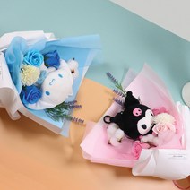 플라워 산리오인형 꽃다발 졸업 입학 축하 학예회, 01)시나모롤