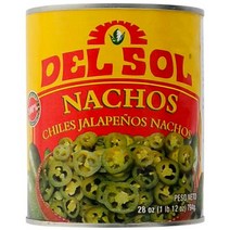Del Sol 델솔 나쵸 슬라이스 할라피뇨 페퍼스 2.892kg 1can 대용량 업소용, 4