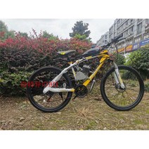 휘발유 산악 자전거 MTB 원동기 엔진 모터 26인치, 21단 얼티밋 에디션 - 화이트 레드 26인치
