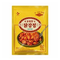 CJ더마켓 닭튀김 튀김류 술안주 혼밥 캠핑 탑티어 숯불향 닭강정 닭강정 순살 후라이드 양념 숯불 200G 2개, 2세트