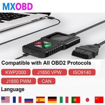 Pro YA-101 자동차 의사 전체 OBD2 스캐너 YA101 12V 검사 엔진 오류 코드 리더 진단 도구 PK CR3001, [01] YA101