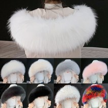 모피코트 퍼베스트 겨울 모피 칼라 남성용 파카 코트 여러 가지 빛깔의 따뜻한 모피 칼라