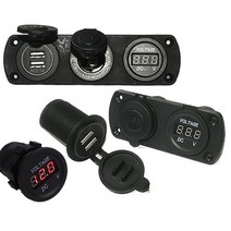 매립형 방수 DIY 시거잭 USB포트 볼트메타 오토바이, USB포트(레드)