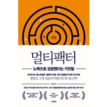 멀티팩터:노력으로 성공했다는 거짓말, 스마트북스, 김영준