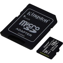 (2주배송) 엔비디아 안드로이드 티비 프로 킹스톤 128GB 마이크로SDXC 캔버스 셀렉트 플러스 100MB/s 읽기 A1 클래스 10 UHS-I 메모리 카드 어댑터SDCS2/1