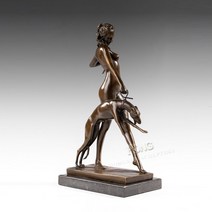 아르테미스 조각상 액세서리 미니어처 앤틱 청동 엔틱, 단일옵션