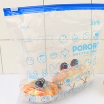 HY 크린랲 뽀로로 지퍼백 슬라이딩형 PE슬라이드지퍼백 크린랩지퍼백, 소(S)