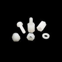 PA66 나이론 M3 서포트볼트 너트 지지대볼트 너트 PCB서포트, 지지대너트 M3x11(18개)