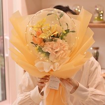 [무료레터링] 고급 꽃풍선 꽃다발 반전 용돈박스 LED 벌룬플라워 부모님 크리스마스 선물 기념일 졸업식 환갑 여자친구 생일 결혼 생신 명절 추천, 손잡이박스형, [고급꽃조합] 베이비핑크, LED 조명 무드등 추가안함