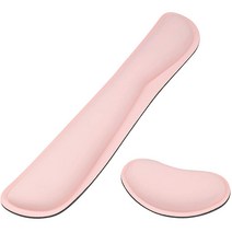 고품질 메모리폼 마우스 키보드 손목받침대 팜레스트 노트북 손목보호대 쿠션 (가죽재질) 핑크 민트, 2.마우스 손목보호패드:민트