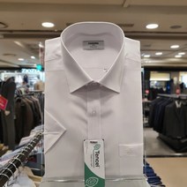 NC불광점 레노마 셔츠 # 초 ** 구김없고 시원한 모달(텐셀) 일반핏 깔끔한 화이트 반팔 셔츠 RMUSGP-901-WH-5