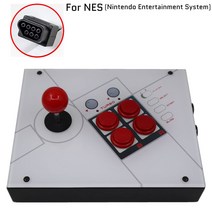 아케이드스틱 가정용 오락실 pc 조이스틱 RAC-J600S-NES 6 버튼 7 핀 히트 박스 스틱 아케이드 게임 조이스, 한개옵션1, 한개옵션0