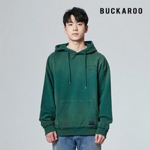 [엔터식스]버커루 유니 3단쭈리 등판레터링 루즈핏 후드풀오버(B215TS090P)(B215TS090P)