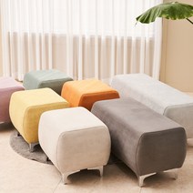 채움디에프 맨하탄 에오스스툴 파우더룸의자 패브릭 이지클린 드레스룸 쇼룸 대기실 벤치의자, 그레이