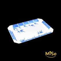 일회용초밥용기 일회용스시용기 일회용회접시 회용기 PSP회트레이 SS-66 대나무 500개, 1박스