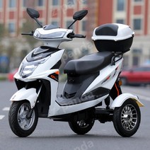 3륜 전기 오토바이 세발 전동 스쿠터 바이크 삼륜 자동차 출퇴근, No범퍼+35ah72V 납산, 상세 참조