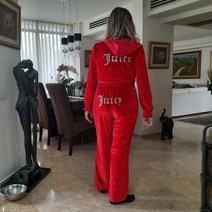 brf 여성 패션 트레이닝복 세트 Juicy Tracksuit 여성 정장 벨벳 지퍼 운동복과 pantsTwo 조각 조깅 세트