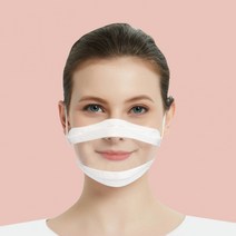 이피다투명창마스크 10매입 입 보이는 방송 청각장애인 수화 수업 강의 언어 교육 대량주문가능, 이피다투명창마스크-10매_중형M