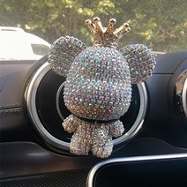 Aevnoil 큐빅 차량용 방향제 (향편 5개 증정), 실버베어*1개