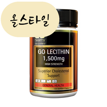 올스타일 고헬씨 레시틴 대두단백 1500mg 120캡슐 뉴질랜드 직송 lecithin, 1개, 120개